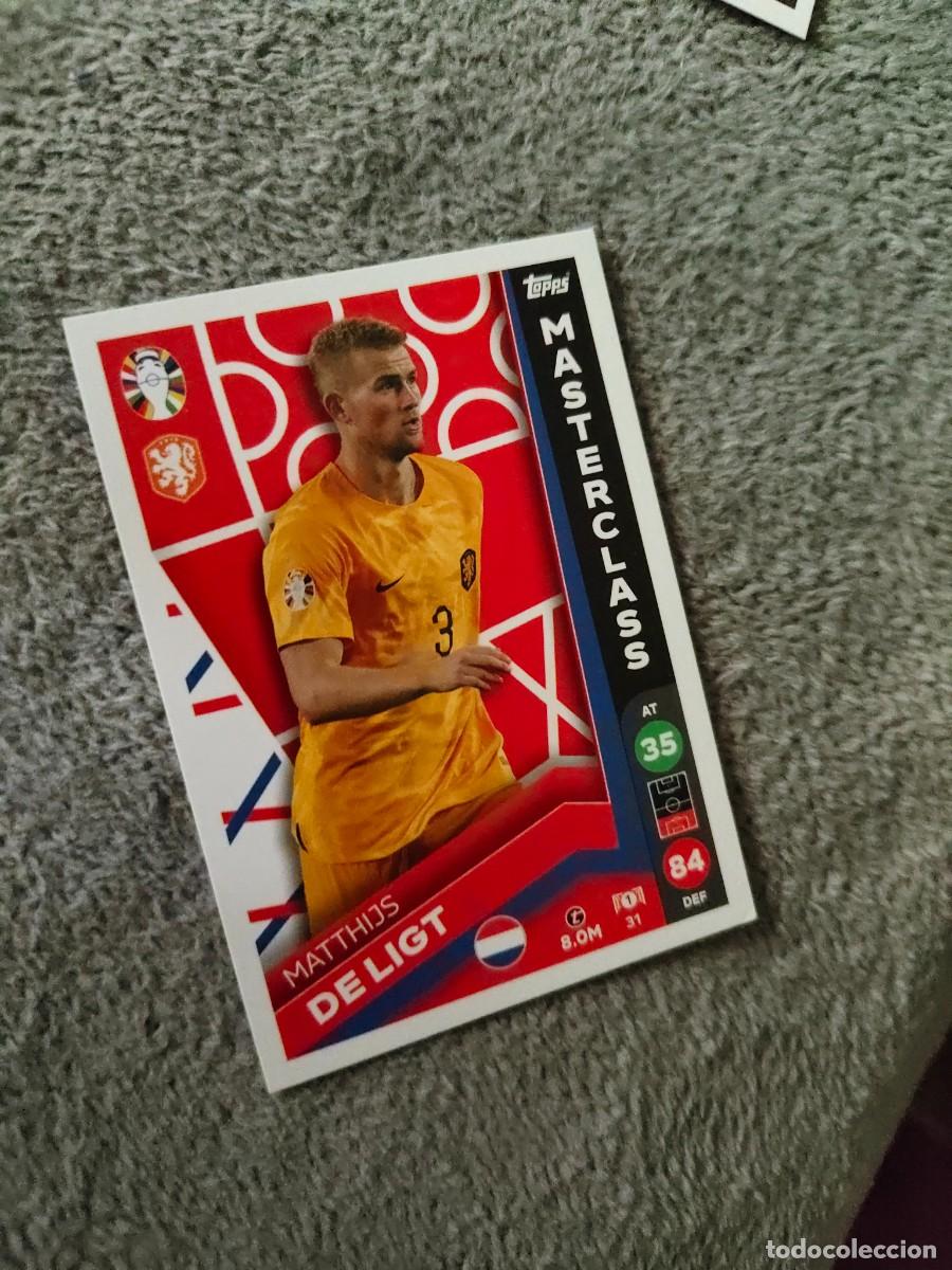 Cromos de f&uacute;tbol: 31 TOPPS EURO 2024 MATTHIJS DE LIGT NETHERLANDS PAISES BAJOS MASTERCLASS MATCH ATTAX EUROCOPA 24 LID