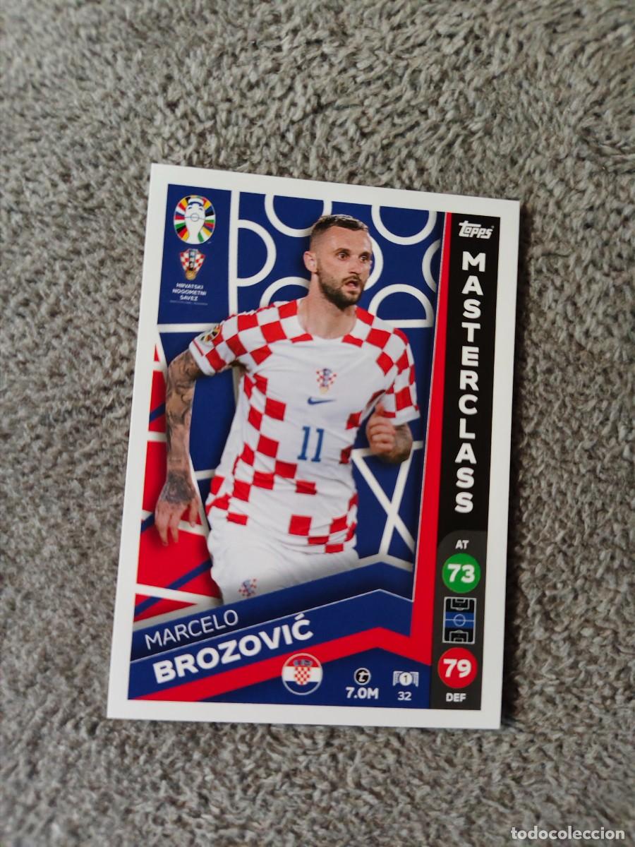 Cromos de f&uacute;tbol: 32 TOPPS EURO 2024 MARCELO BROZOVIĆ CROATIA CROACIA MASTERCLASS MATCH ATTAX EUROCOPA 24 LIDL AAT