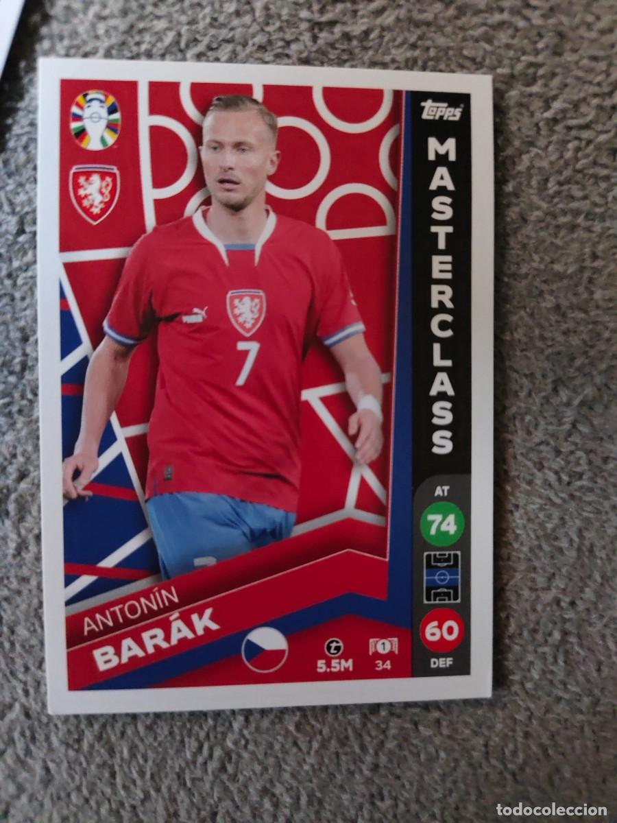 Cromos de f&uacute;tbol: 34 TOPPS EURO 2024 ANTONIN BARAK REPUBLICA CHECA CZECH MASTERCLASS MATCH ATTAX EUROCOPA 24 LIDL AAT