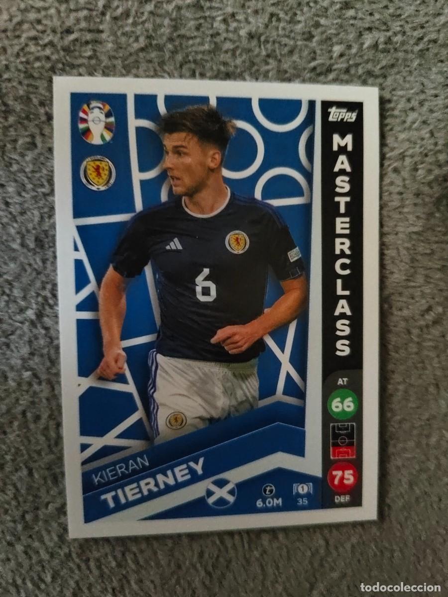 Cromos de f&uacute;tbol: 35 TOPPS EURO 2024 KIERAN TIERNEY SCOTLAND ESCOCIA MASTERCLASS MATCH ATTAX EUROCOPA 24 LIDL AAT