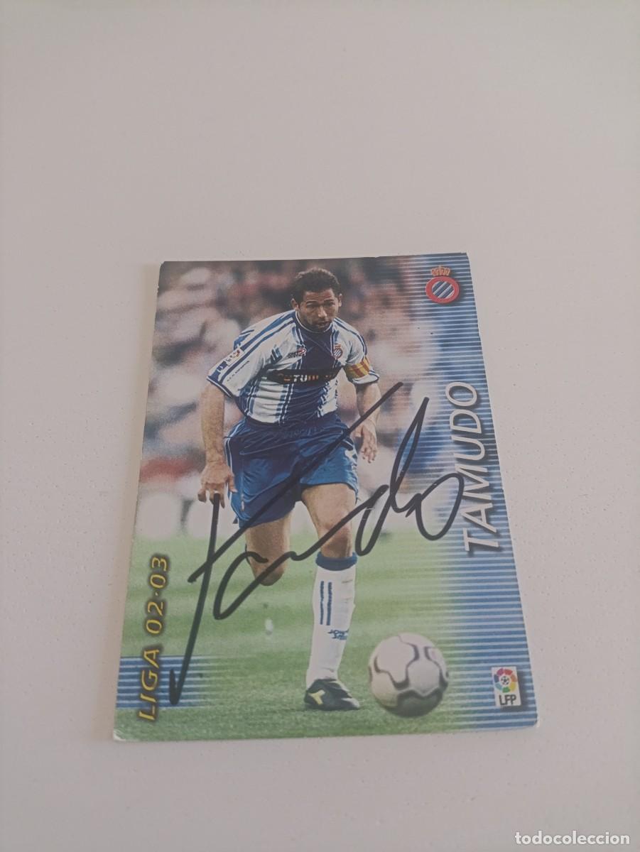 Cromos de f&uacute;tbol: Auto original de Tamudo Espa&ntilde;ol
