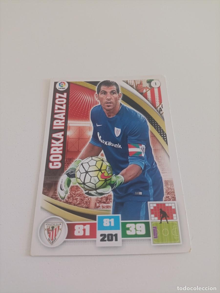 Cromos de f&uacute;tbol: Adrenalyn 2015/16 Gorka Iraizoz Athletic