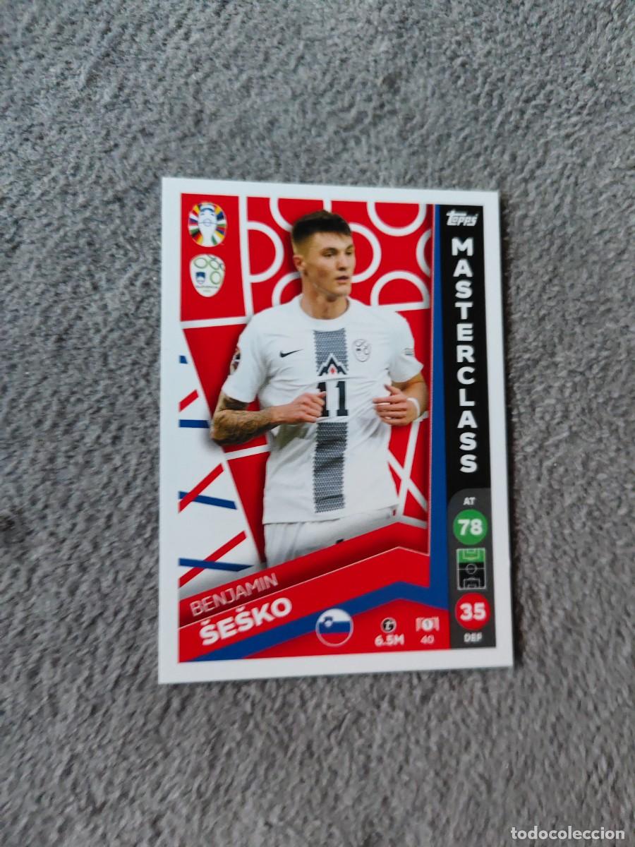Cromos de f&uacute;tbol: 40 TOPPS EURO 2024 BENJAMIN SESKO SLOVENIA ESLOVENIA MASTERCLASS MATCH ATTAX EUROCOPA 24 LIDL AAT