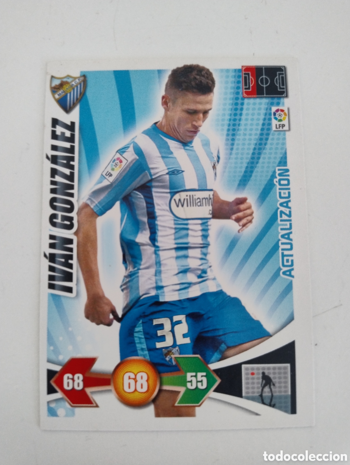 Cromos de f&uacute;tbol: Iv&aacute;n Gonz&aacute;lez - M&aacute;laga - Adrenalyn XL Liga 2009 - 2010 Actualizaci&oacute;n