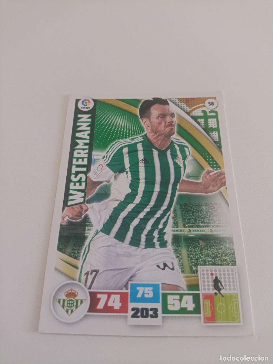Cromos de f&uacute;tbol: Adrenalyn 2015/16 Westermann Betis