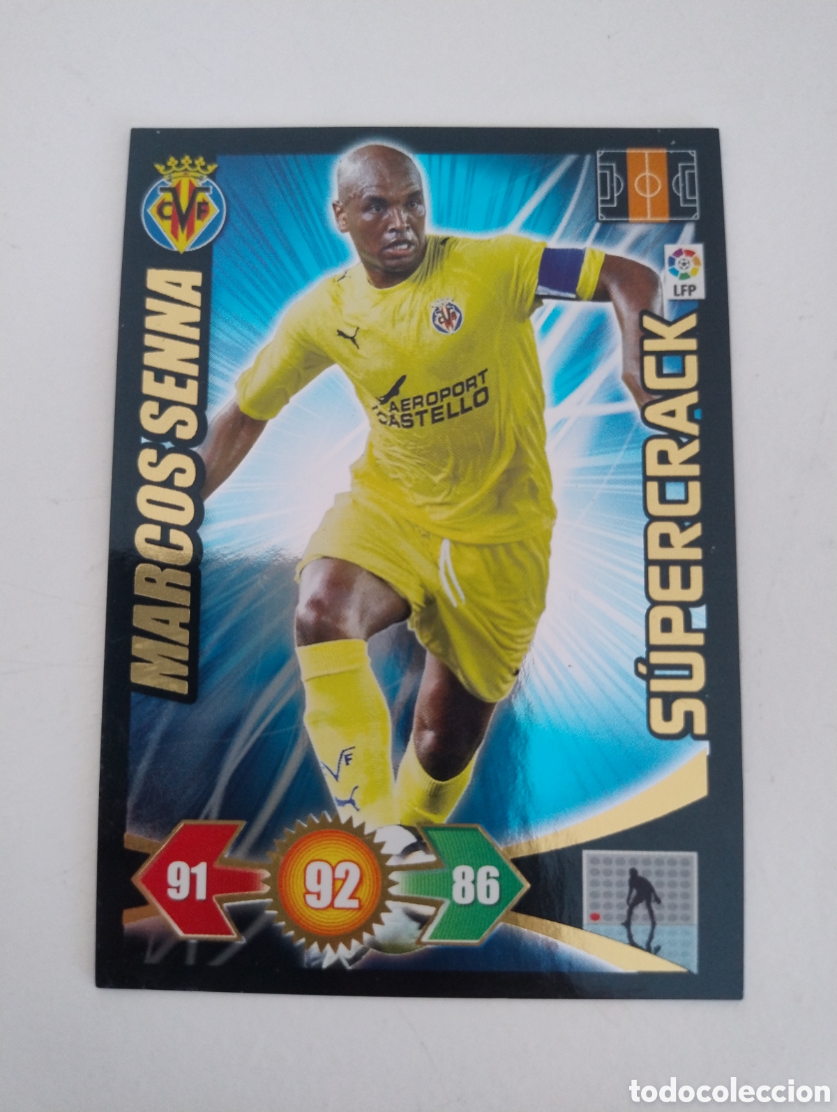 Figurine di Calcio: Marcos Senna - Villarreal - Adrenalyn XL Liga 2009 - 2010 Supercrack