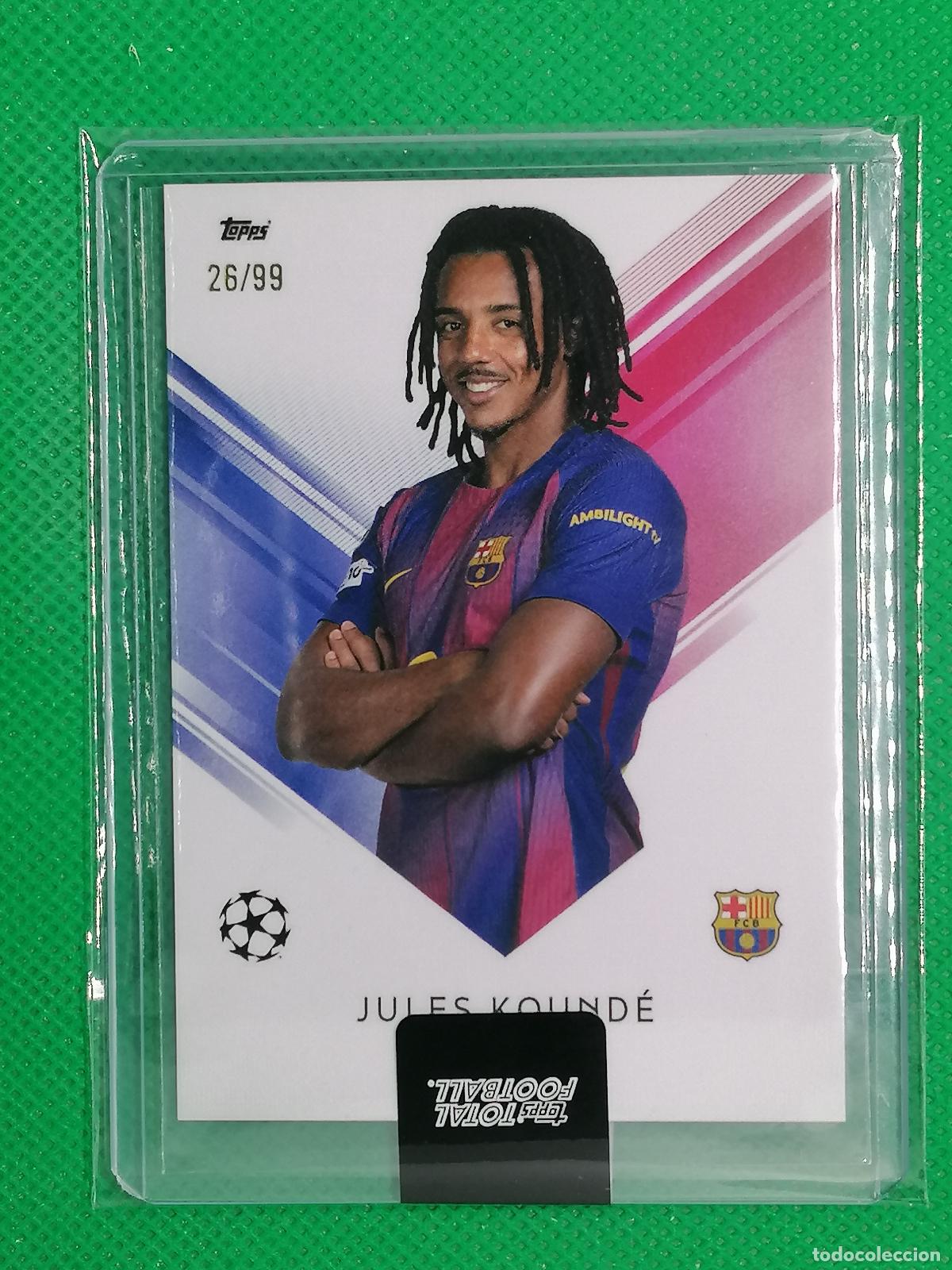 Cartes &agrave; collectionner de Football: JULES KOUNDE BARCELONA BASE CARD /99 ⚽ TTF TOPPS TOTAL FOOTBALL 25 26 2025 2026 ⚽