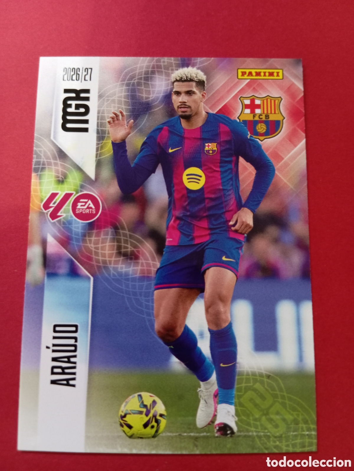 Cromos de f&uacute;tbol: Ara&uacute;jo Barcelona n&deg;80 / PANINI MEGACRACKS 2026/2027
