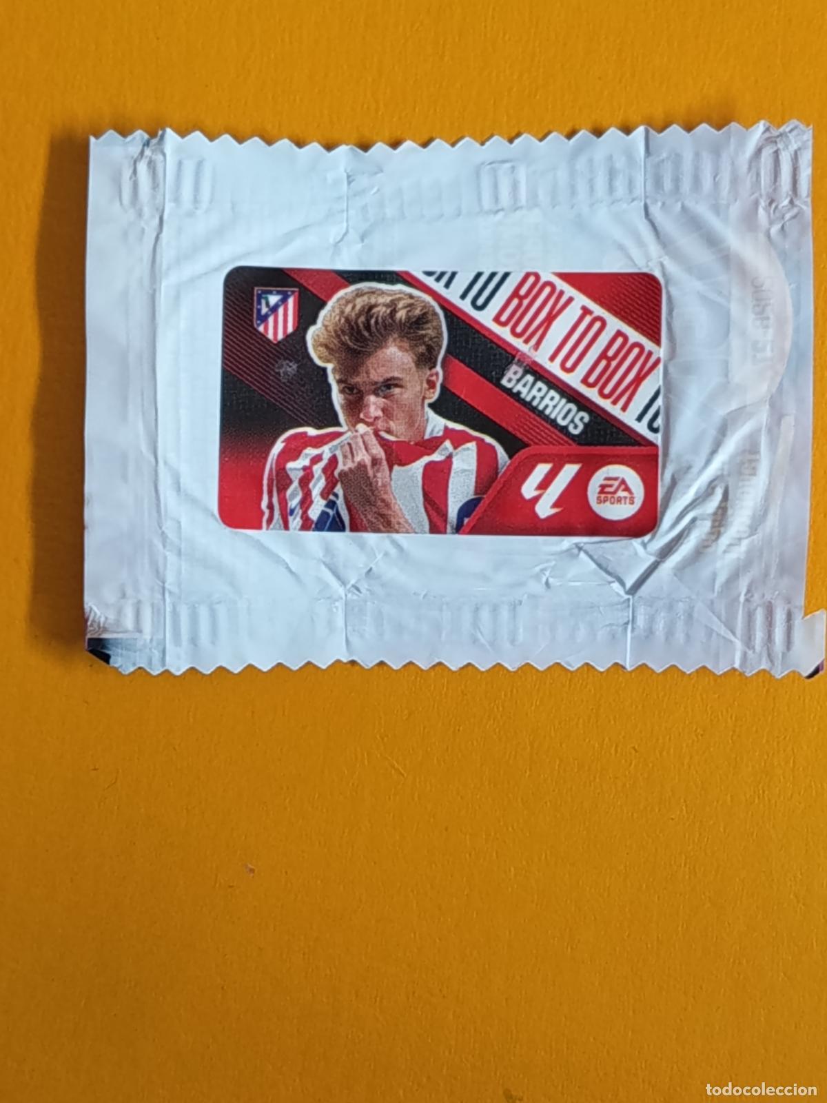 Cromos de f&uacute;tbol: BARRIOS. BOX TO BOX. ATL&Eacute;TICO DE MADRID. CHICLE LIGA ESTE 2026-27