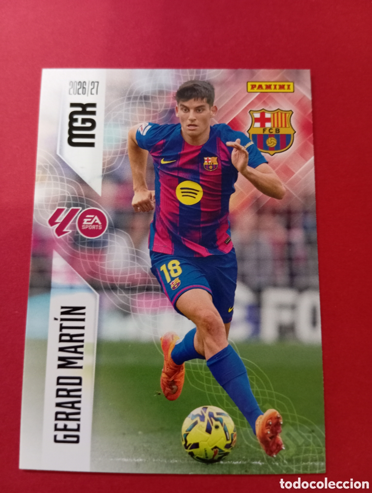 Cromos de f&uacute;tbol: Gerard Mart&iacute;n Barcelona n&deg;77 / PANINI MEGACRACKS 2026/2027