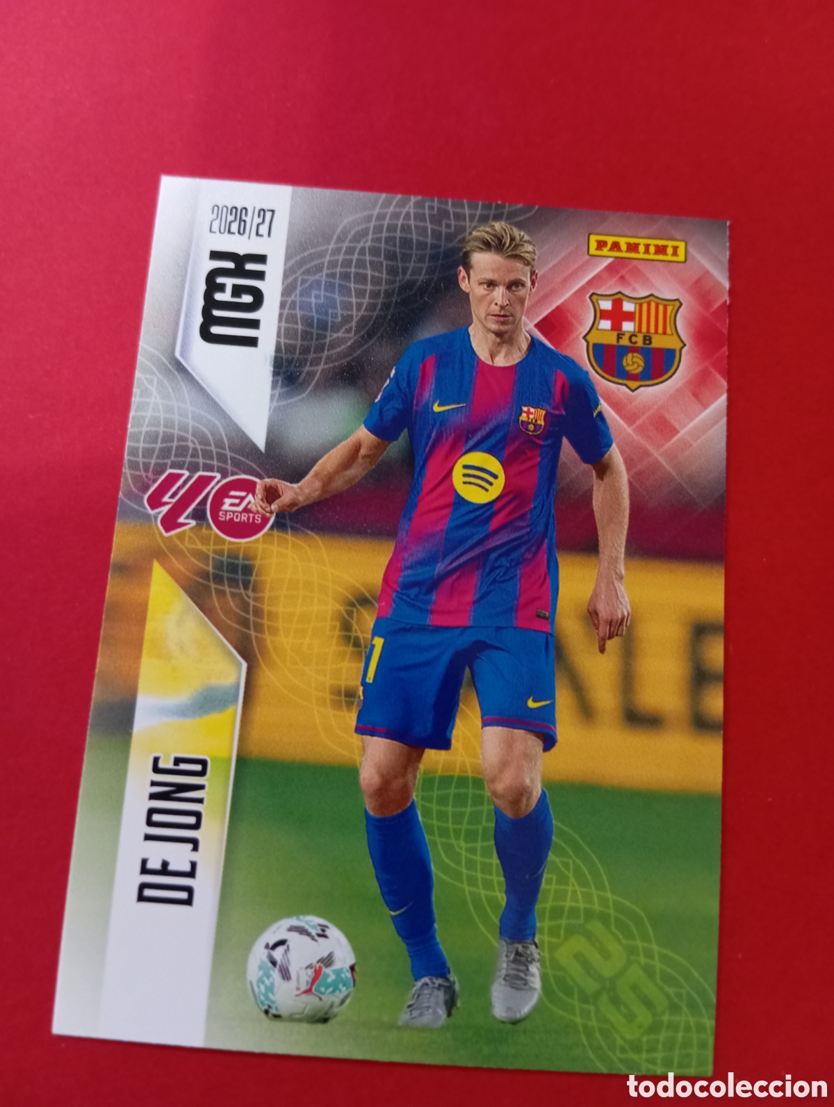 Cromos de f&uacute;tbol: De Jong Barcelona n&deg;82 / PANINI MEGACRACKS 2026/2027