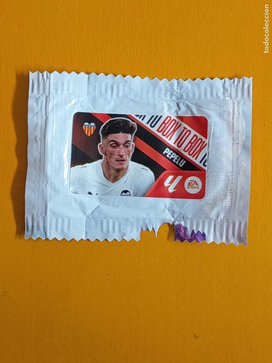 Fu&szlig;ball-Sticker: PEPELU. BOX TO BOX. VALENCIA C.F. CHICLE LIGA ESTE 2026-27
