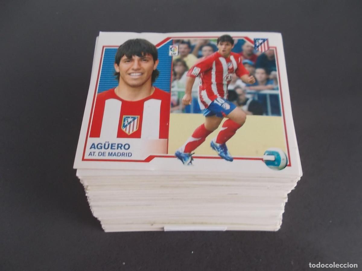Figurine di Calcio: LOTE 169 CROMOS ESTE 07-08 TODOS DIFERENTES SIN PEGAR 14 BAJAS,4 COLOCAS, 7 FICHAJES