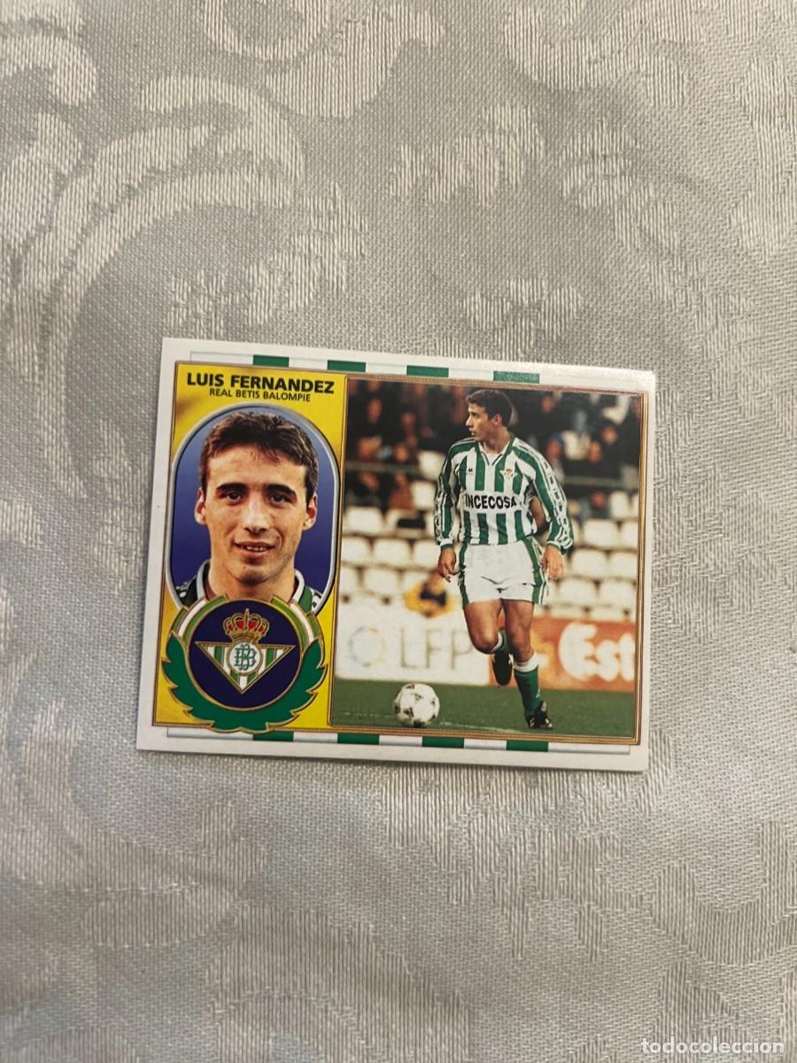 Figurine di Calcio: LUIS FERN&Aacute;NDEZ BETIS SIN PEGAR EDICIONES ESTE 1996-97