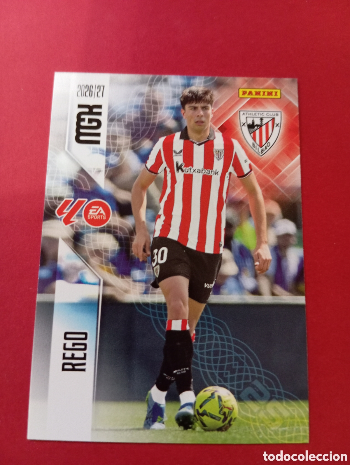 Figurine di Calcio: Rego Athletic de Bilbao n&deg;47 / PANINI MEGACRACKS 2026/2027