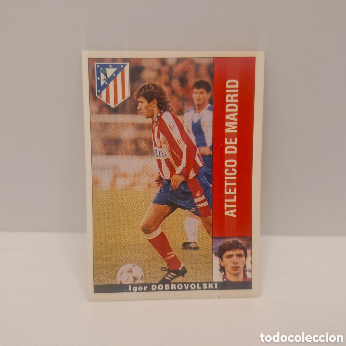 Figurine di Calcio: Atletico de Madrid - Igor Dobrovolski - Panini Liga 1995-1996, 95-96 Sin pegar - Adhesivo