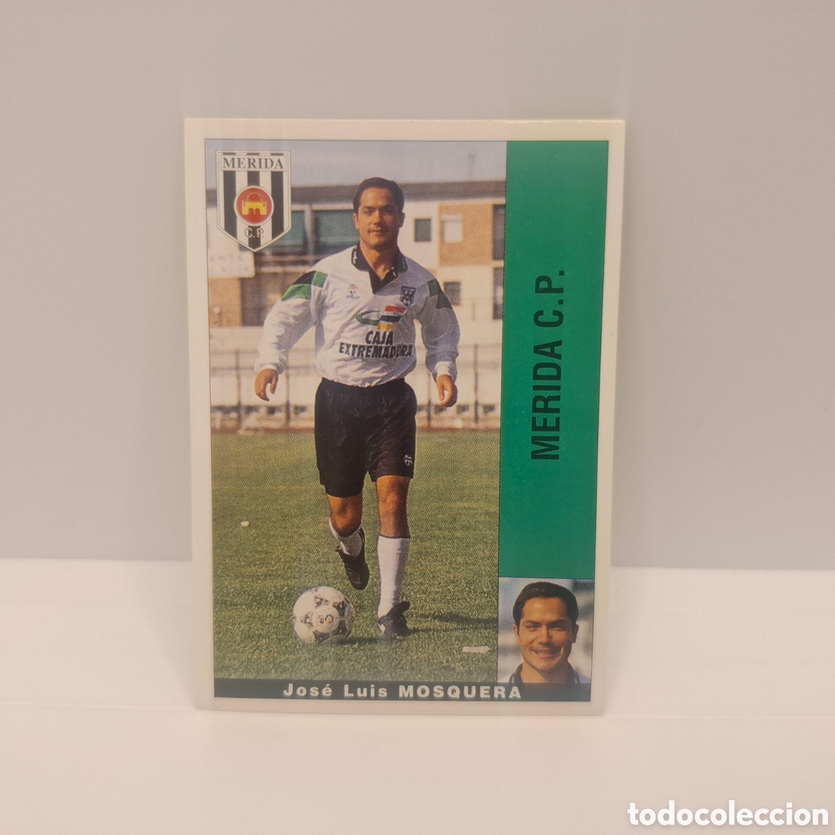 Cromos de f&uacute;tbol: Merida C. P. - Jose Luis Mosquera - Panini Liga 1995-1996, 95-96 Sin pegar - Adhesivo