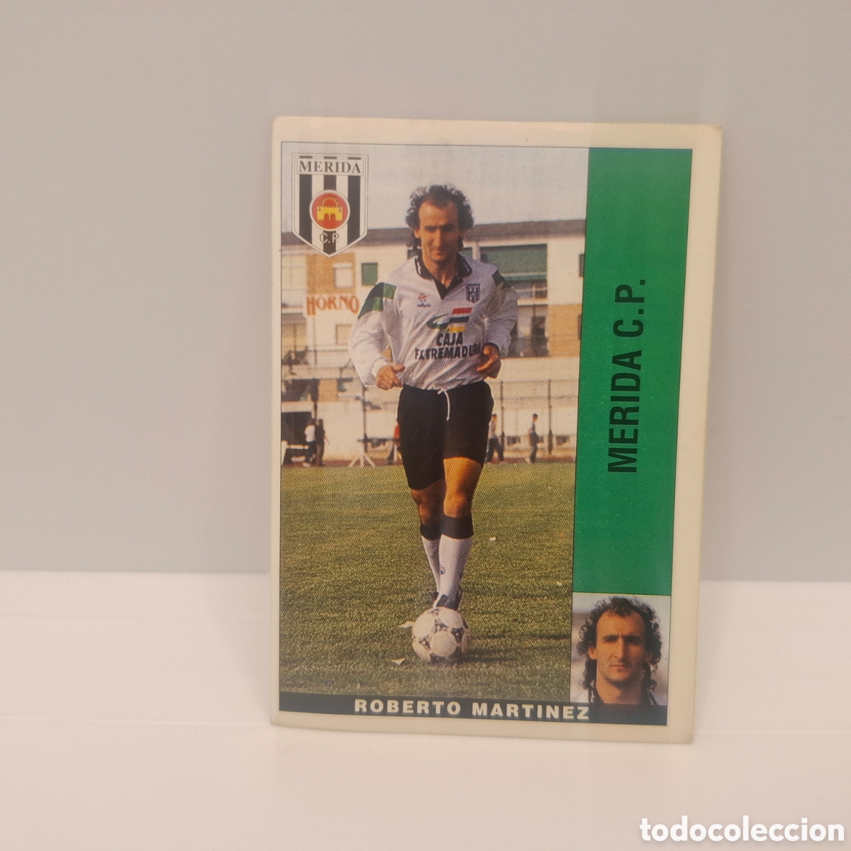 Cromos de f&uacute;tbol: Merida C. P. - Roberto Martinez - Panini Liga 1995-1996, 95-96 Sin pegar - Adhesivo