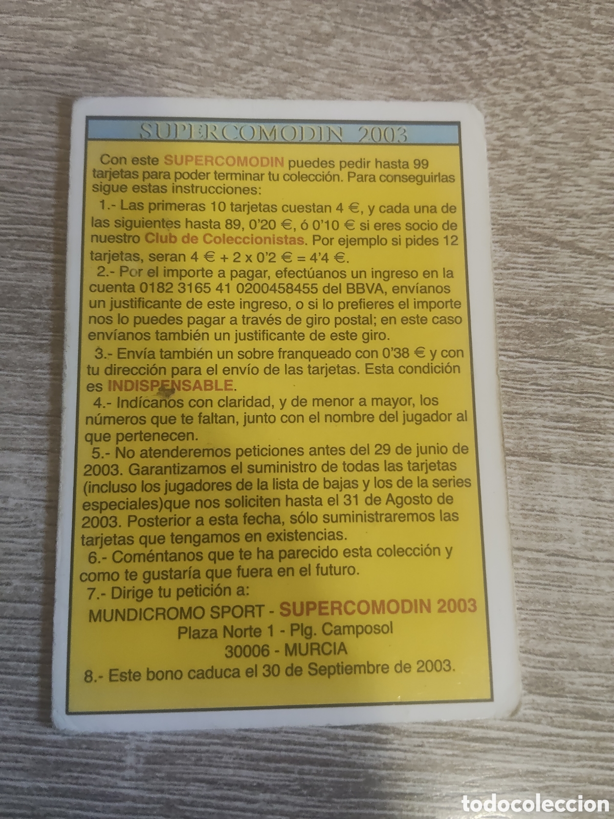 Fu&szlig;ball-Sticker: Mundicromo las fichas de la liga 2003 Supercomodin 2003
