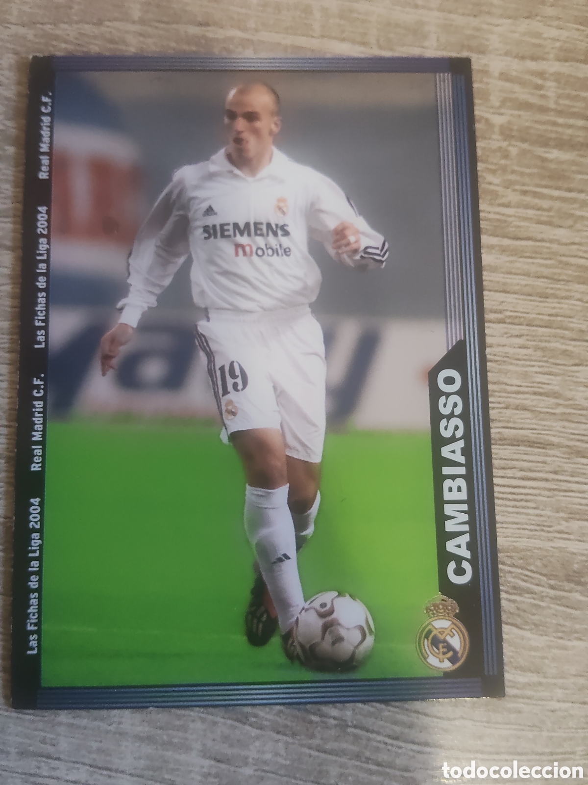Fu&szlig;ball-Sticker: Mundicromo las fichas de la liga 2004 11 Cambiasso Real Madrid