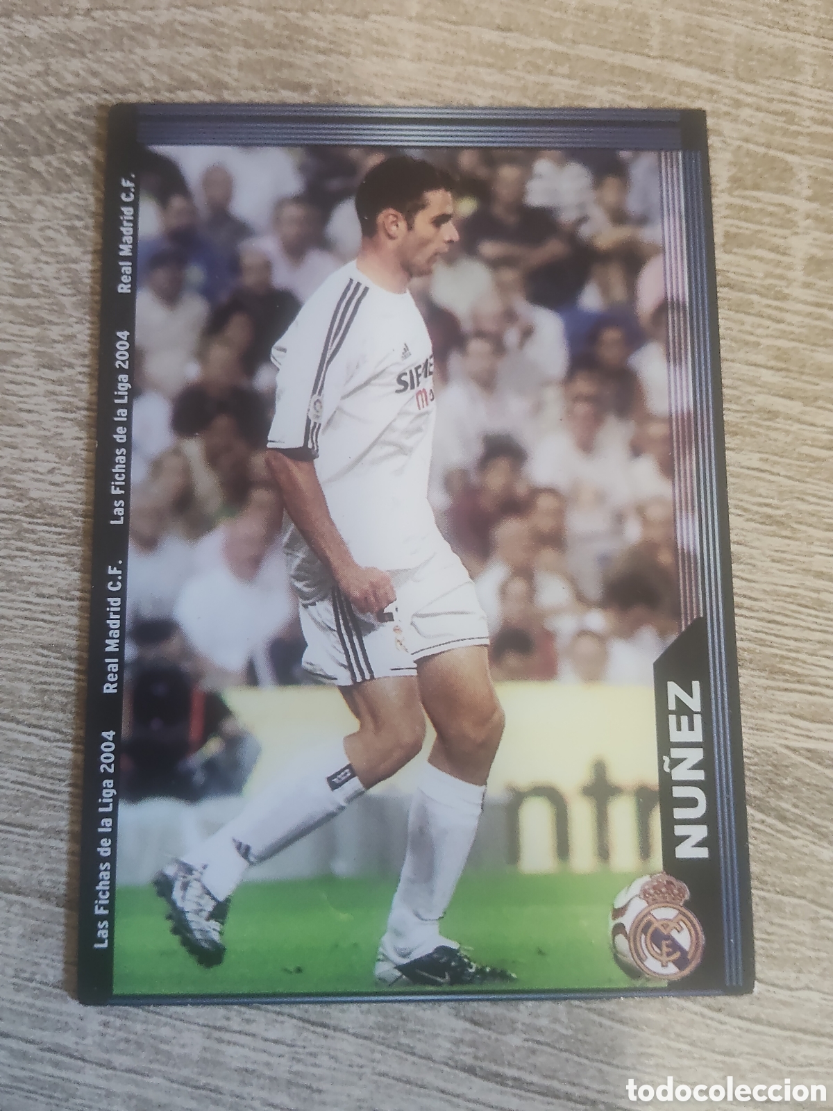 Cartes &agrave; collectionner de Football: Mundicromo las fichas de la liga 2004 14 N&uacute;&ntilde;ez Real Madrid