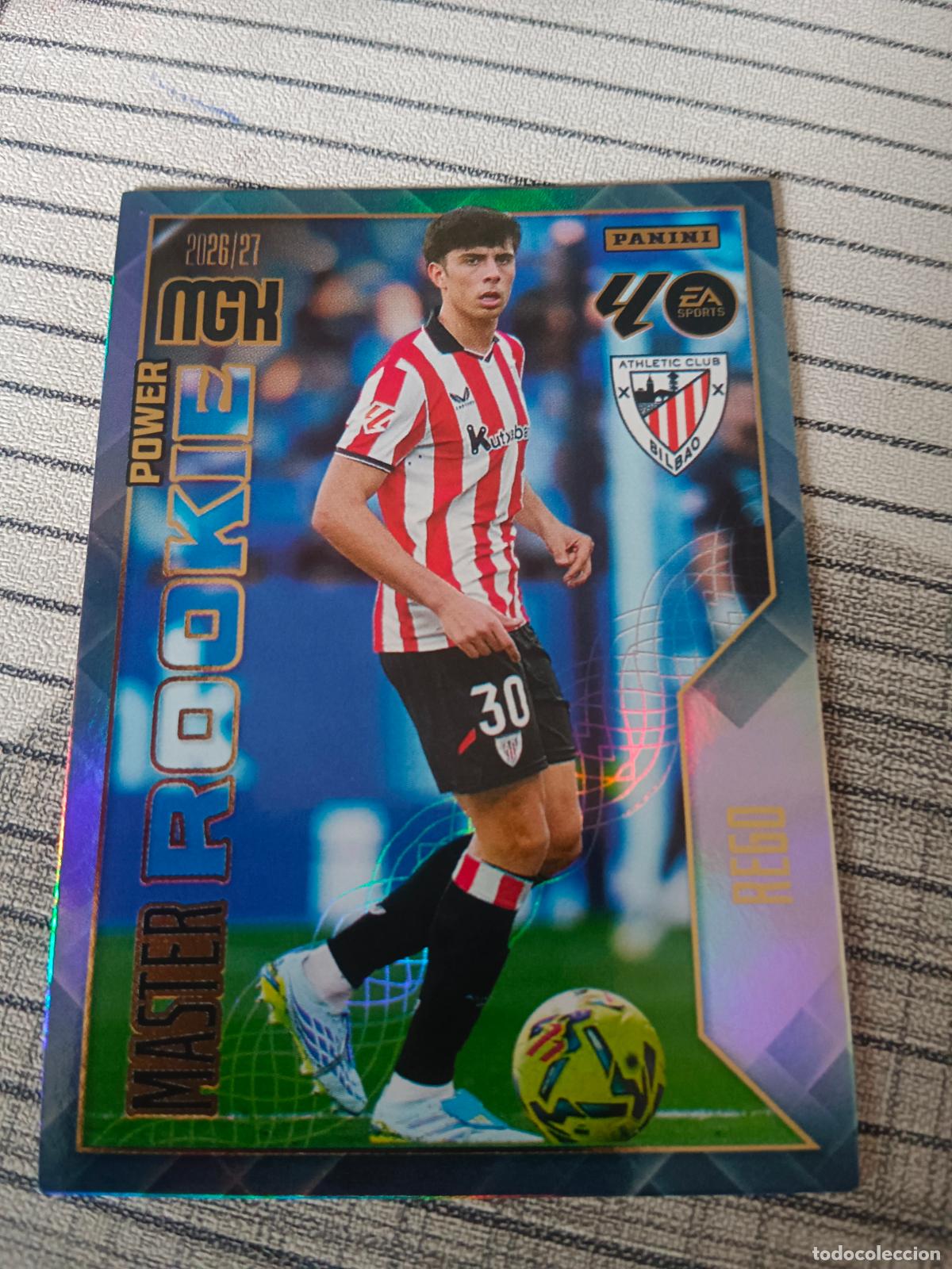 Cromos de f&uacute;tbol: 2026 2027 26 27 MEGACRACKS MASTER POWER ROOKIE 418P 418 P REGO ATHLETIC DE BILBAO
