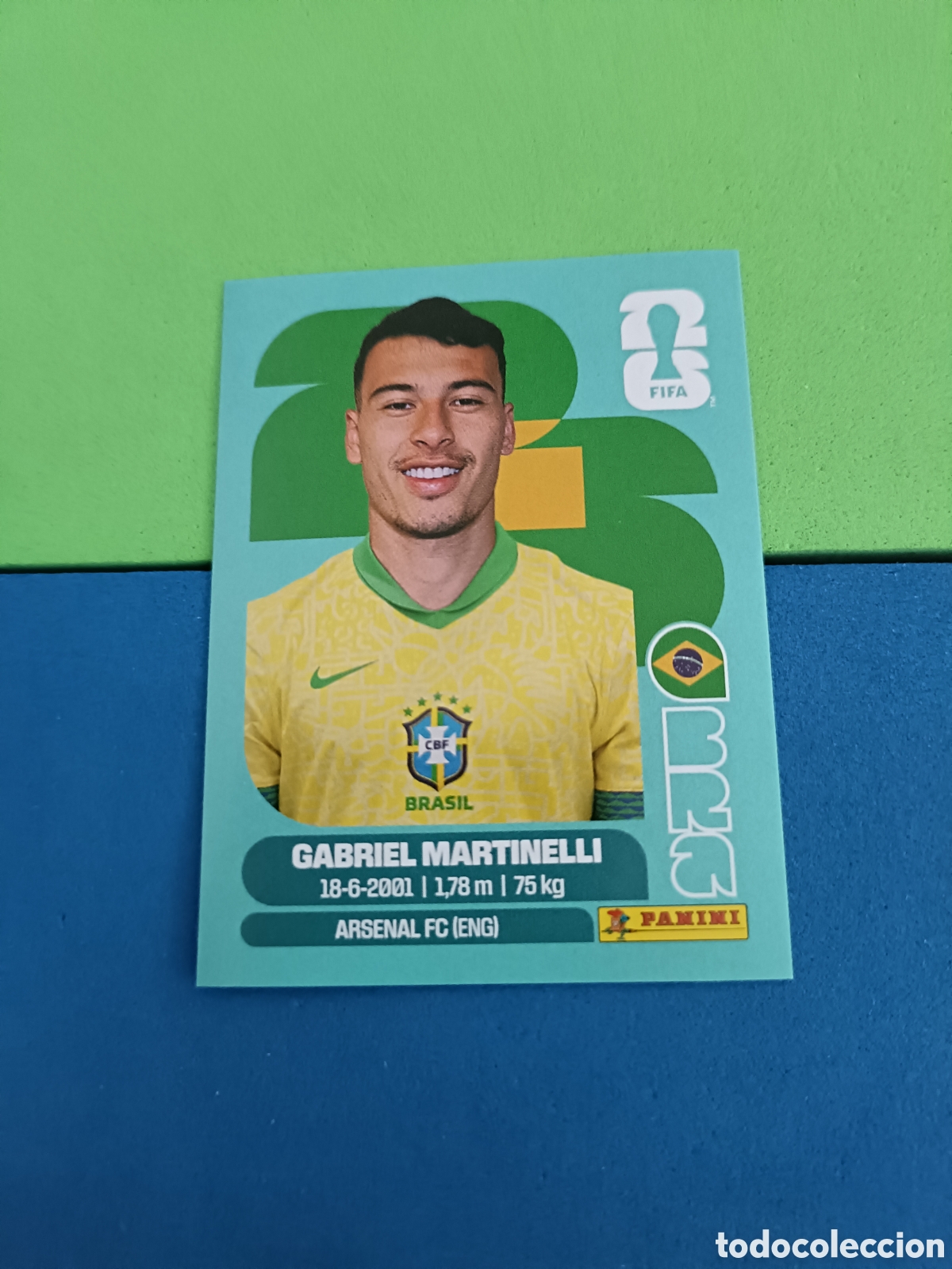 Figurine di Calcio: Panini Mundial Fifa World cup 2026 26 sticker - BRA 18 Martinelli