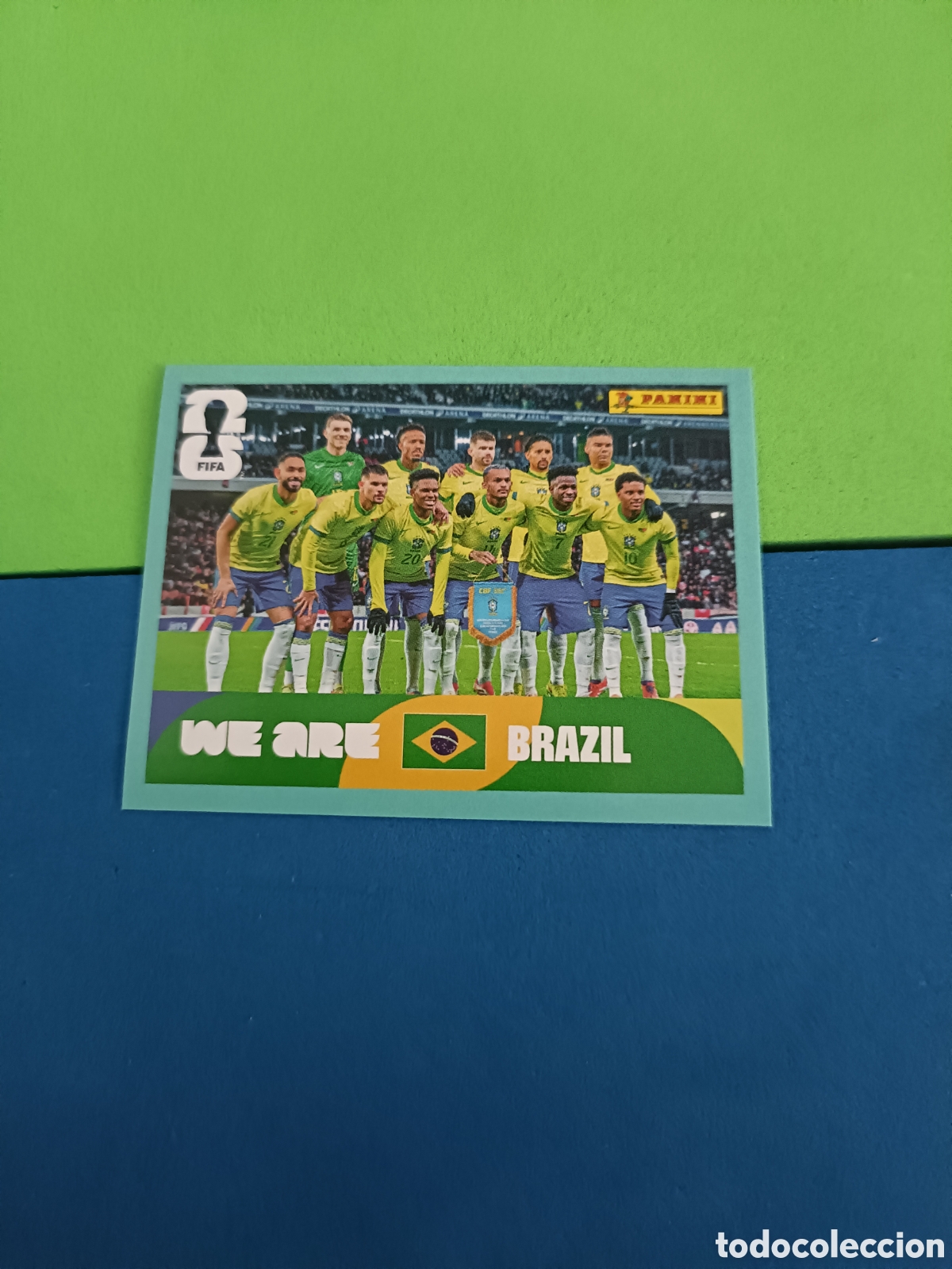 Figurine di Calcio: Panini Mundial Fifa World cup 2026 26 sticker - BRA 13 Equipo Brasil