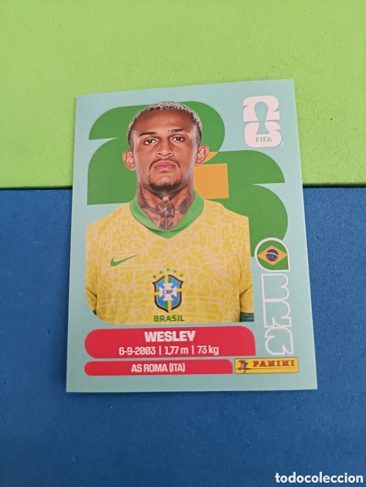Fu&szlig;ball-Sticker: Panini Mundial Fifa World cup 2026 26 sticker - BRA 8 Wesley