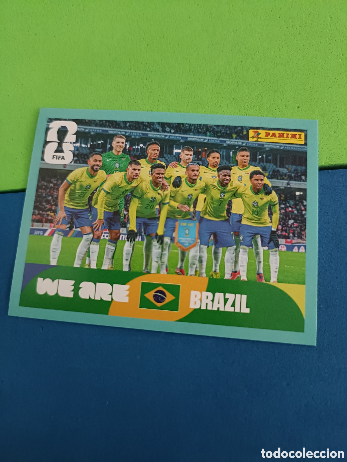 Figurine di Calcio: Panini Mundial Fifa World cup 2026 26 sticker - BRA 13 Equipo Brasil