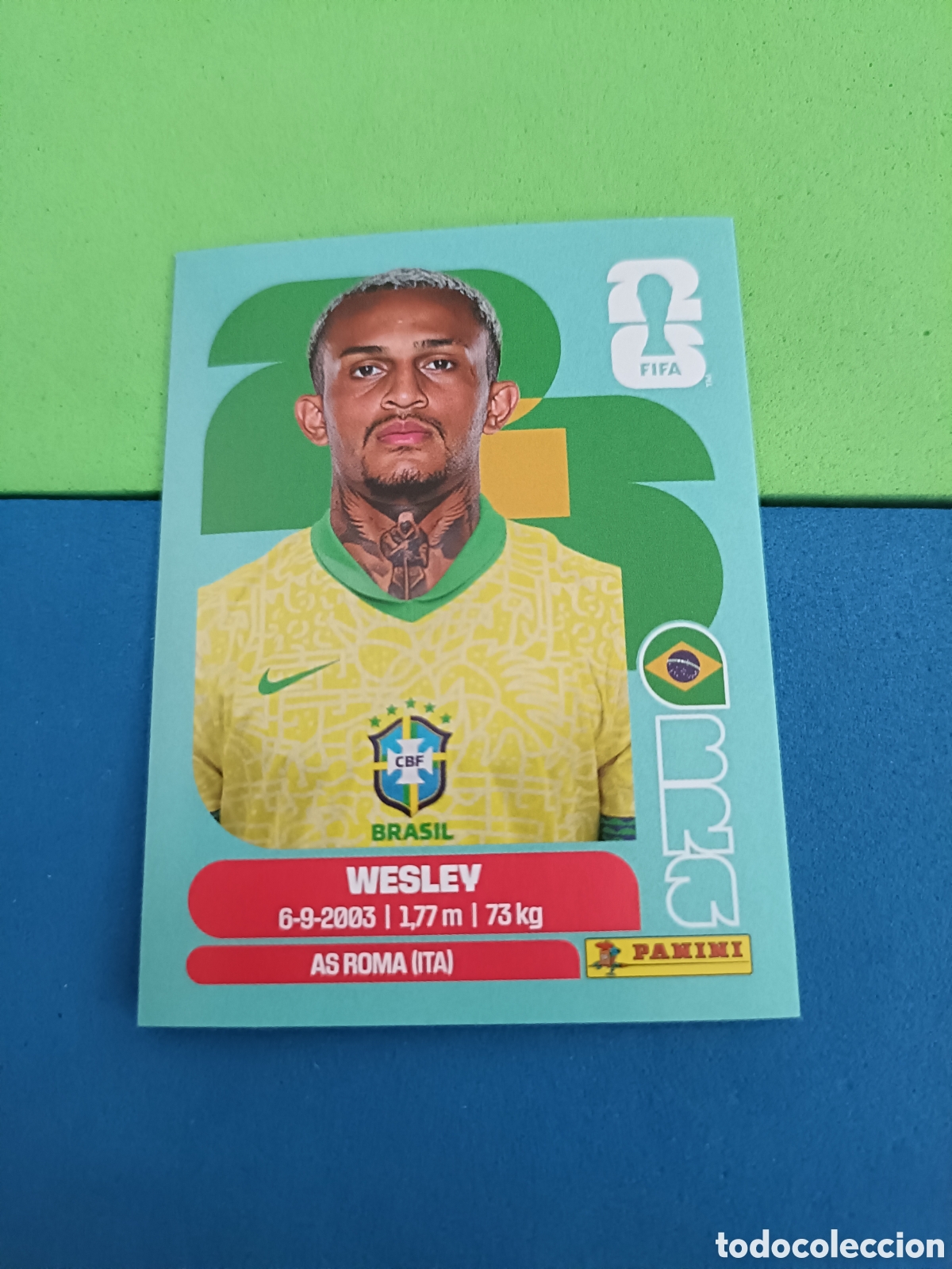 Cromos de f&uacute;tbol: Panini Mundial Fifa World cup 2026 26 sticker - BRA 8 Wesley
