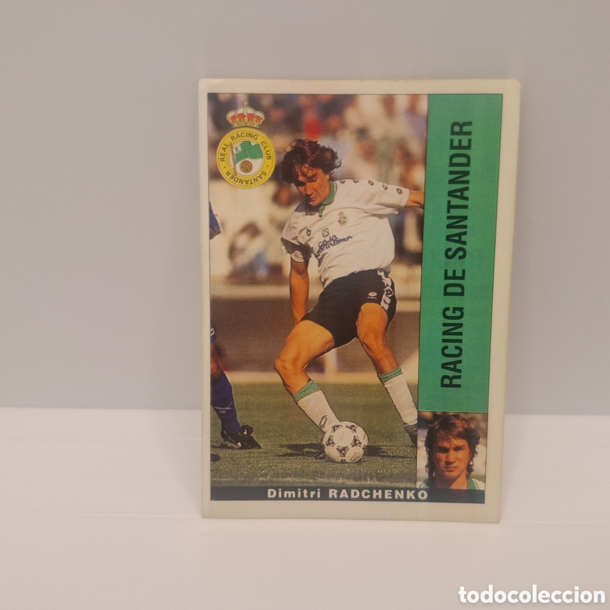 Cromos de f&uacute;tbol: Racing de Santander - Dimitri Radchenko - Panini Liga 1995-1996, 95-96 Sin pegar - Adhesivo