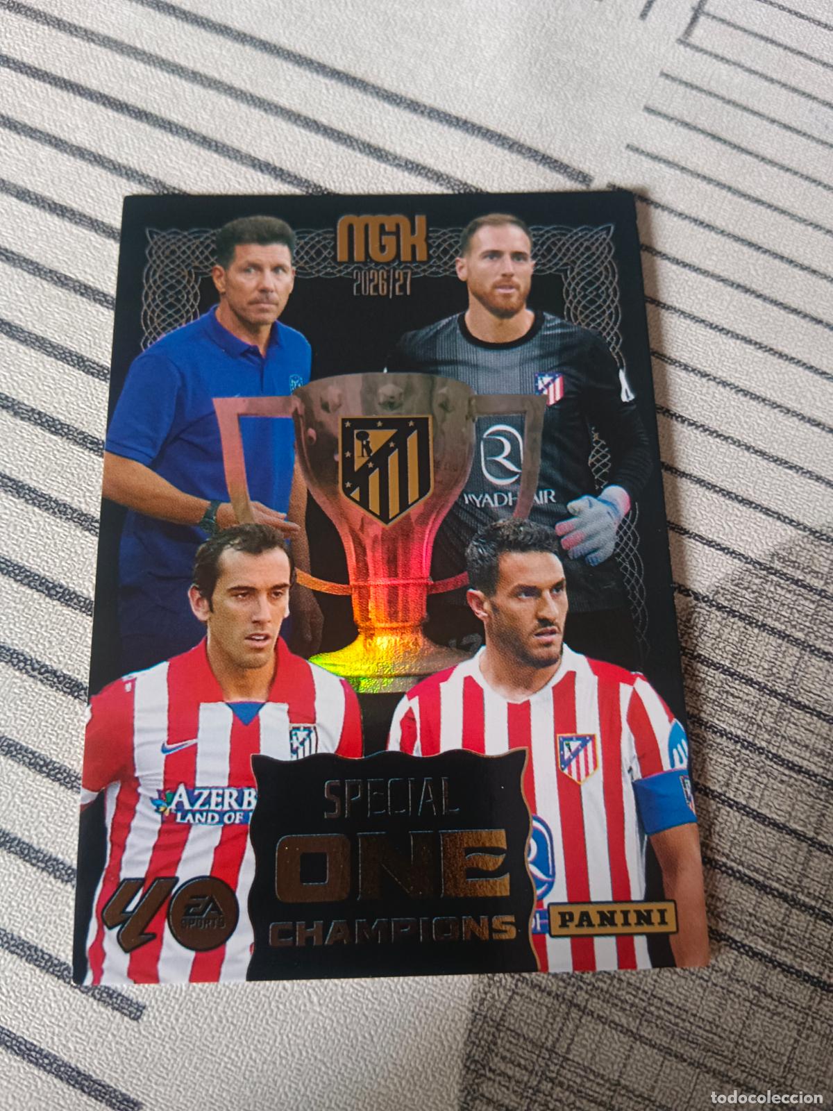 Cromos de f&uacute;tbol: 2026 2027 26 27 MEGACRACKS SPECIAL ONE CHAMPIOS ATLETICO DE MADRID SERIE STARS ON 25 NUEVA
