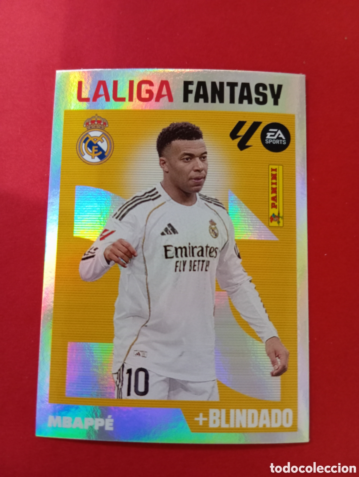 Cromos de f&uacute;tbol: Mbapp&eacute; Real Madrid LIGA FANTASY n&deg;9 / PANINI LIGA ESTE 2026/2027