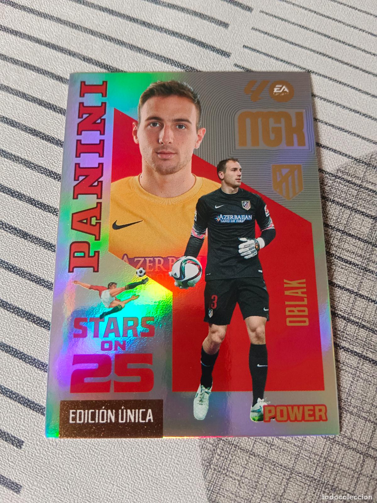 Cromos de f&uacute;tbol: 2026 2027 26 27 MEGACRACKS SERIE STARS ON 25 POWER 447P 447 P OBLAK ATLETICO DE MADRID NUEVA