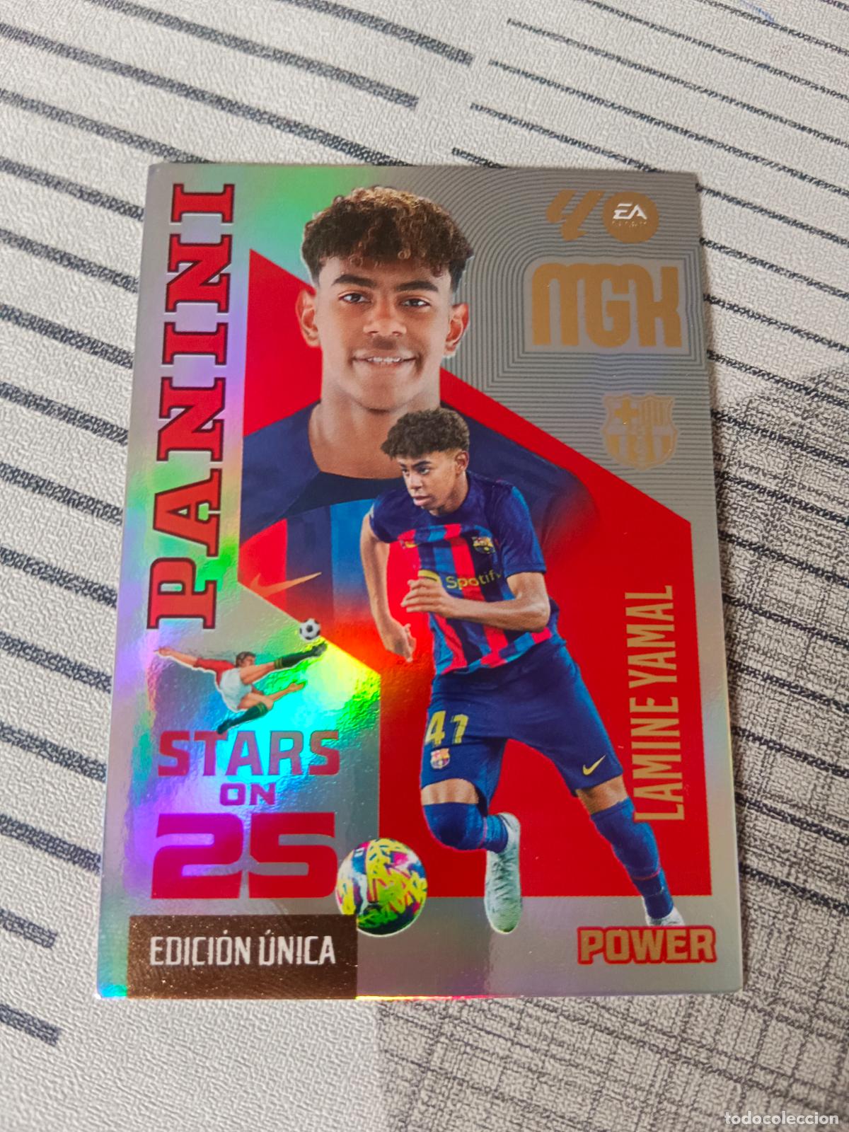 Cromos de f&uacute;tbol: 2026 2027 26 27 MEGACRACKS SERIE STARS ON 25 POWER 449P 449 P LAMINE YAMAL BARCELONA NUEVA
