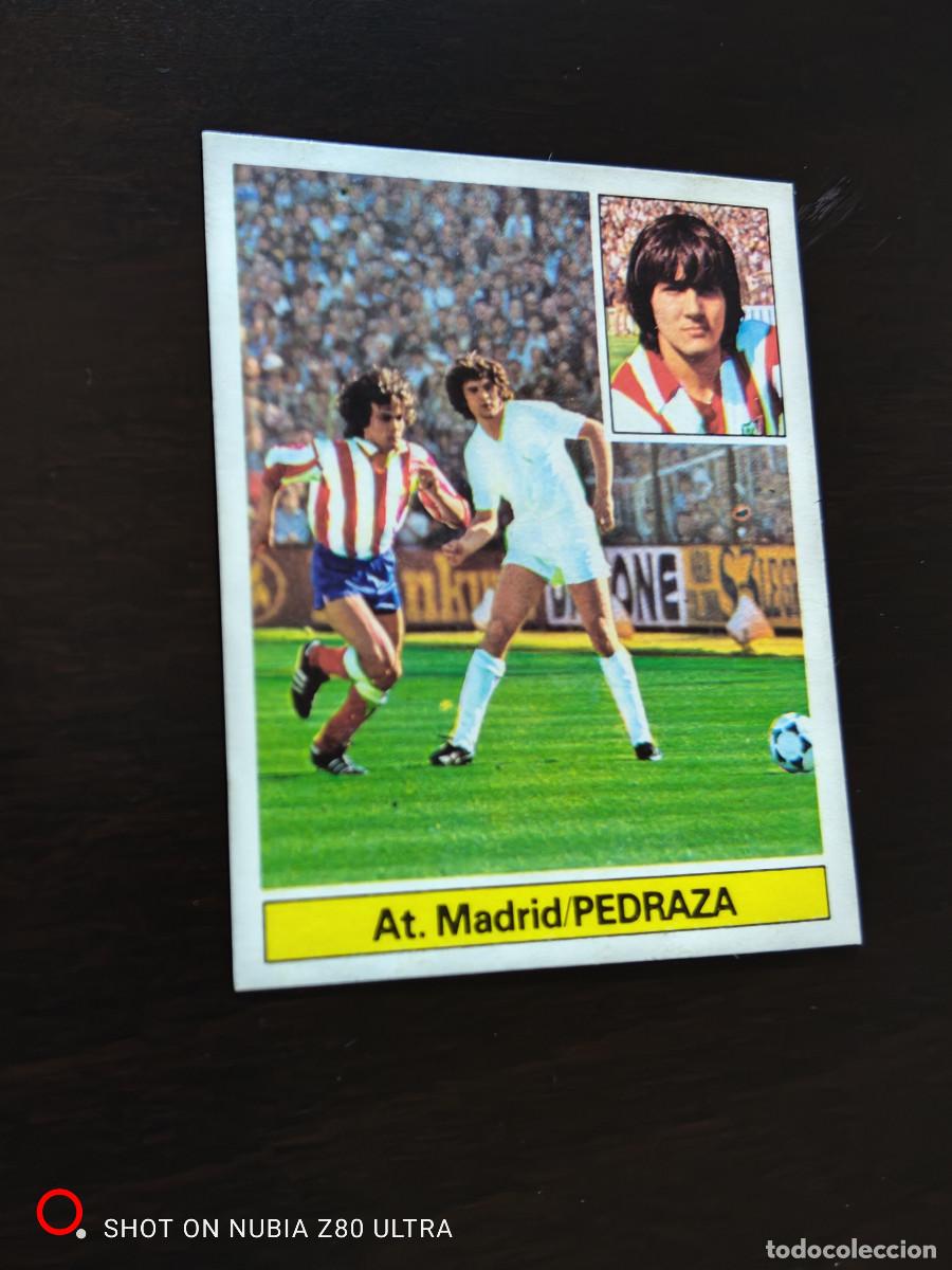 Cromos de f&uacute;tbol: Pedraza Baja At de Madrid, dificil, Editorial Este 81/82. 1981/1982, despegado