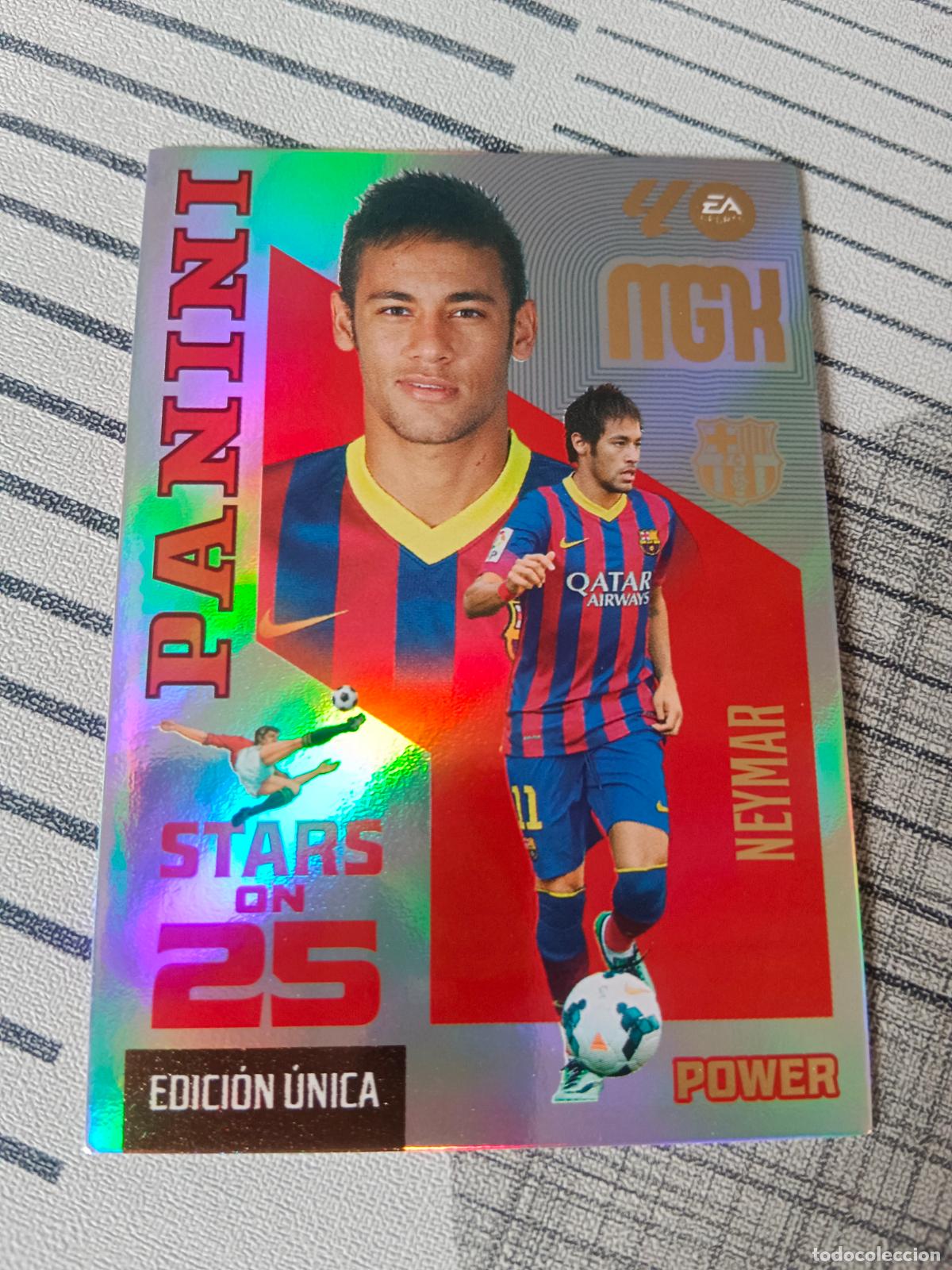 Cromos de f&uacute;tbol: 2026 2027 26 27 MEGACRACKS SERIE STARS ON 25 POWER 446P 446 P NEYMAR BARCELONA NUEVA