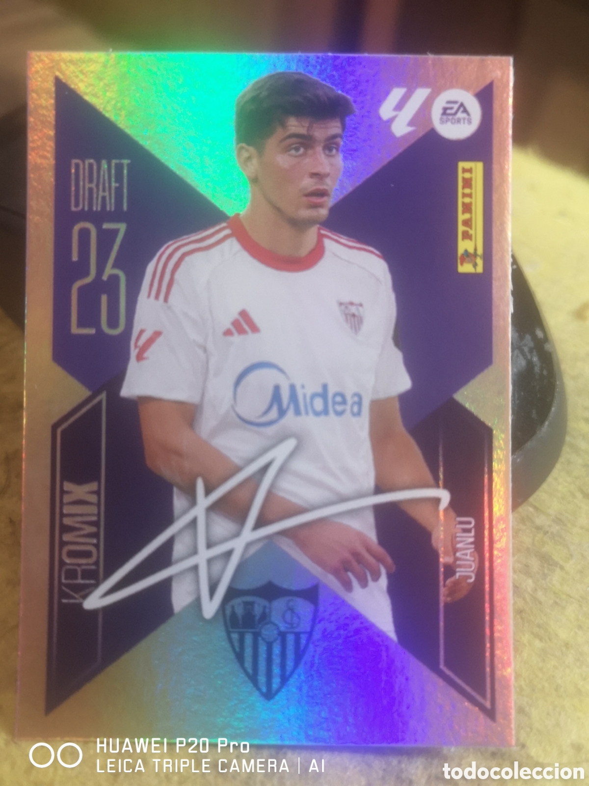 Cromos de f&uacute;tbol: LIGA ESTE 2026 2027 26 27 DRAFT 23 KROMIX - K 14 JUANLU SEVILLA