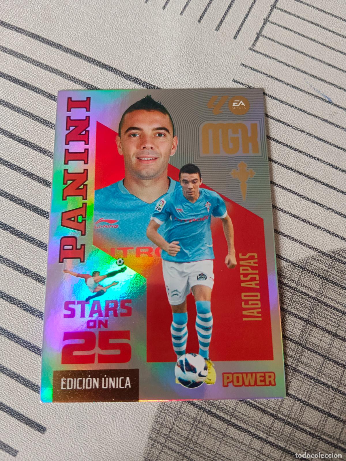 Cromos de f&uacute;tbol: 2026 2027 26 27 MEGACRACKS SERIE STARS ON 25 POWER 444P 4 P444 IAGO ASPAS CELTA NUEVA