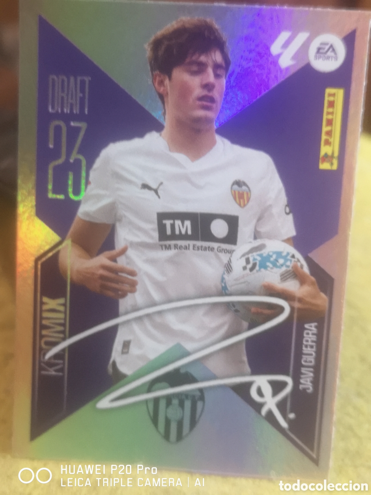 Cromos de f&uacute;tbol: LIGA ESTE 2026 2027 26 27 DRAFT 23 KROMIX - K 12 JAVI GUERRA VALENCIA