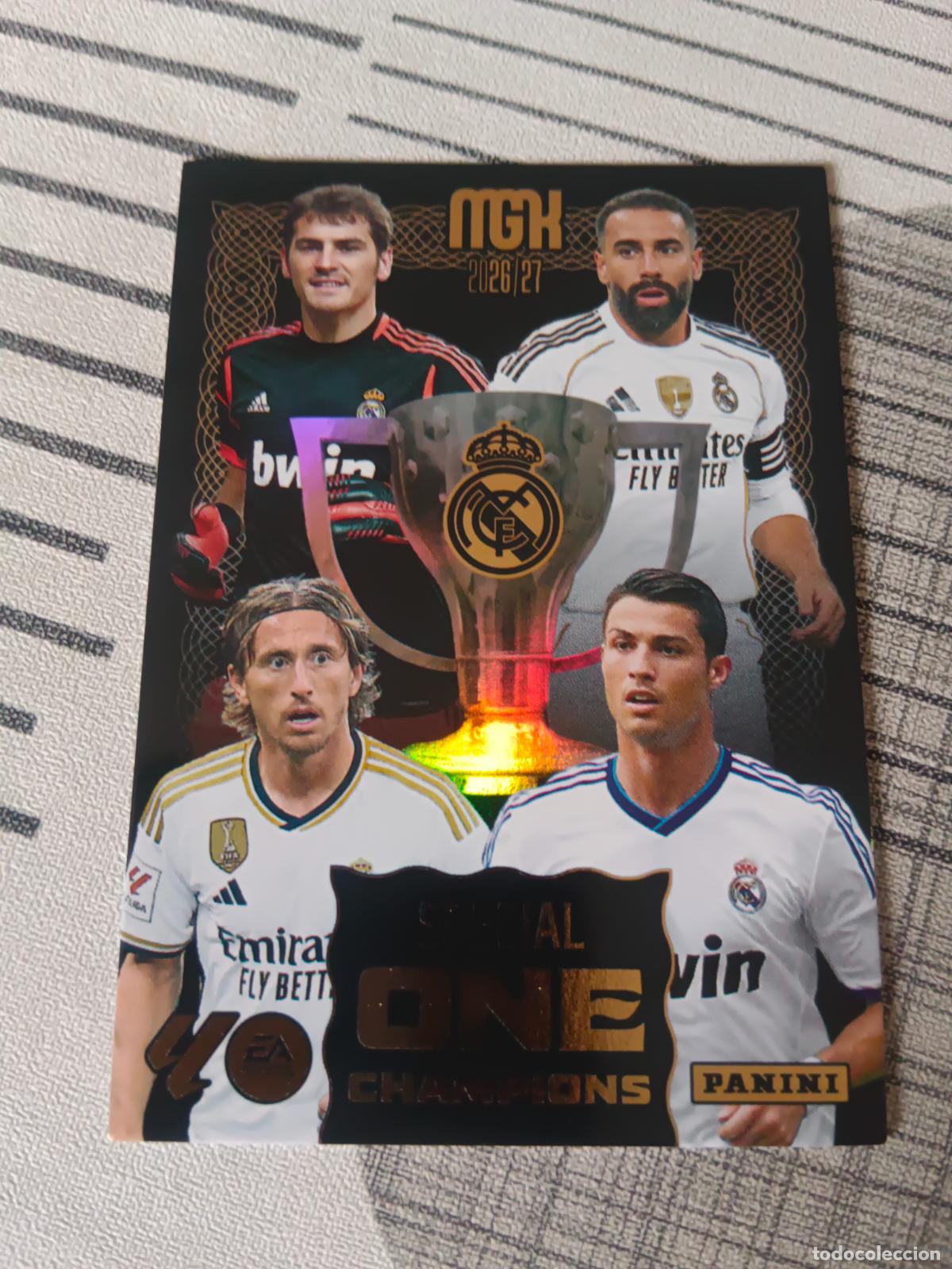 Cromos de Futebol: 2026 2027 26 27 MEGACRACKS SPECIAL ONE CHAMPIONS REAL MADRID SERIE STARS ON 25 NUEVA