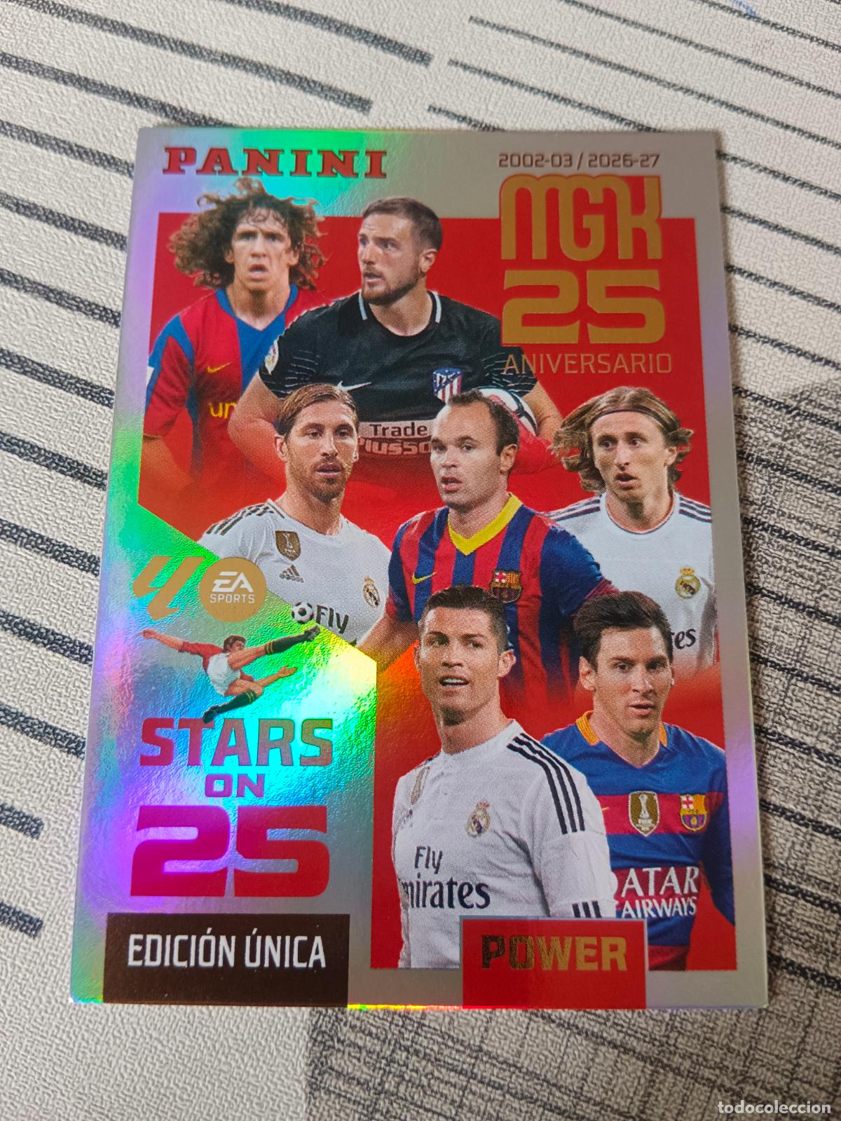 Figurine di Calcio: 2026 2027 26 27 MEGACRACKS STARS ON 25 ANIVERSARIO POWER 425P 425 P NUEVA