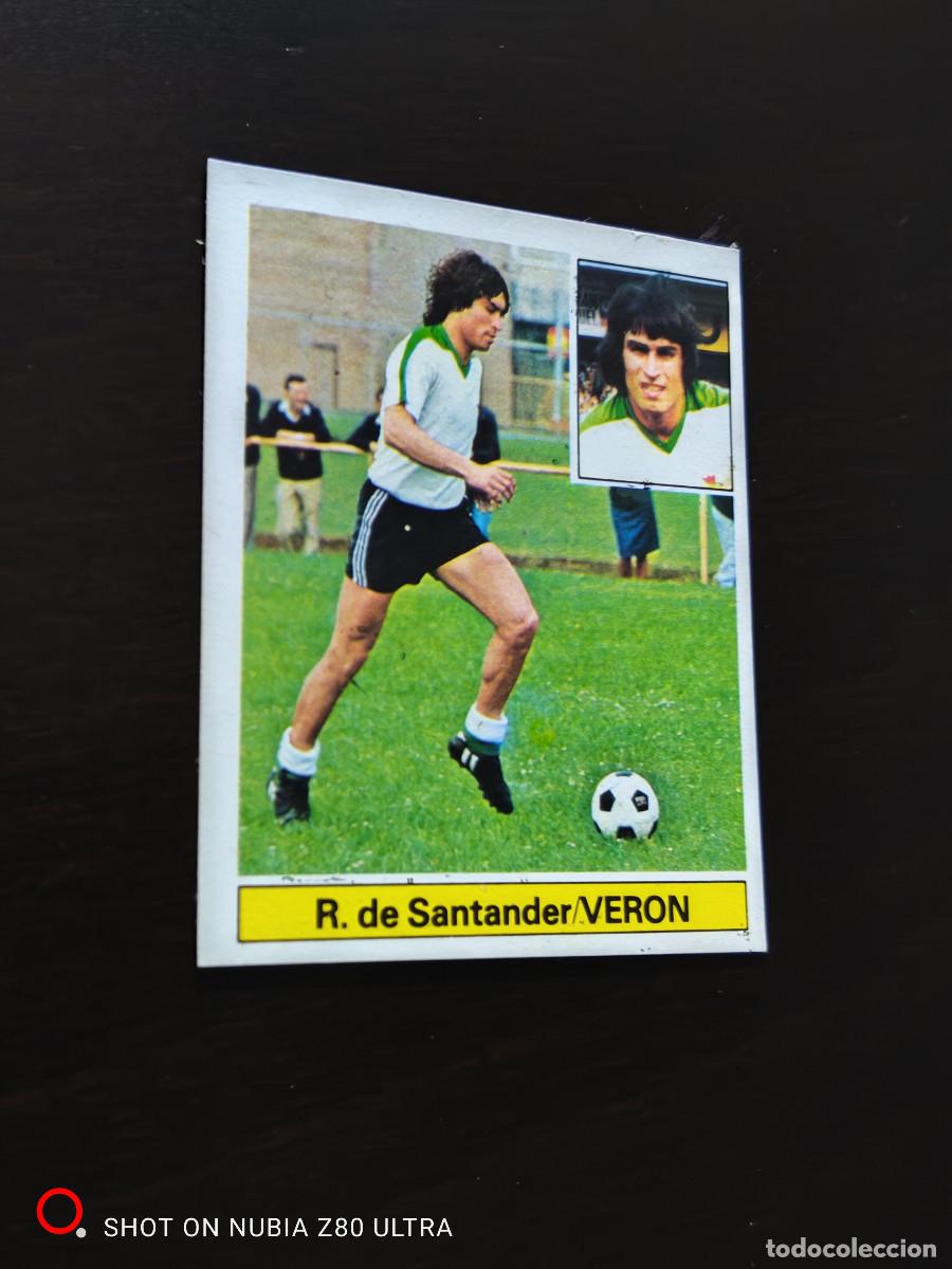 Figurine di Calcio: Ver&oacute;n Racing de Santander, versi&oacute;n, Editorial Este 81/82. 1981/1982, despegado
