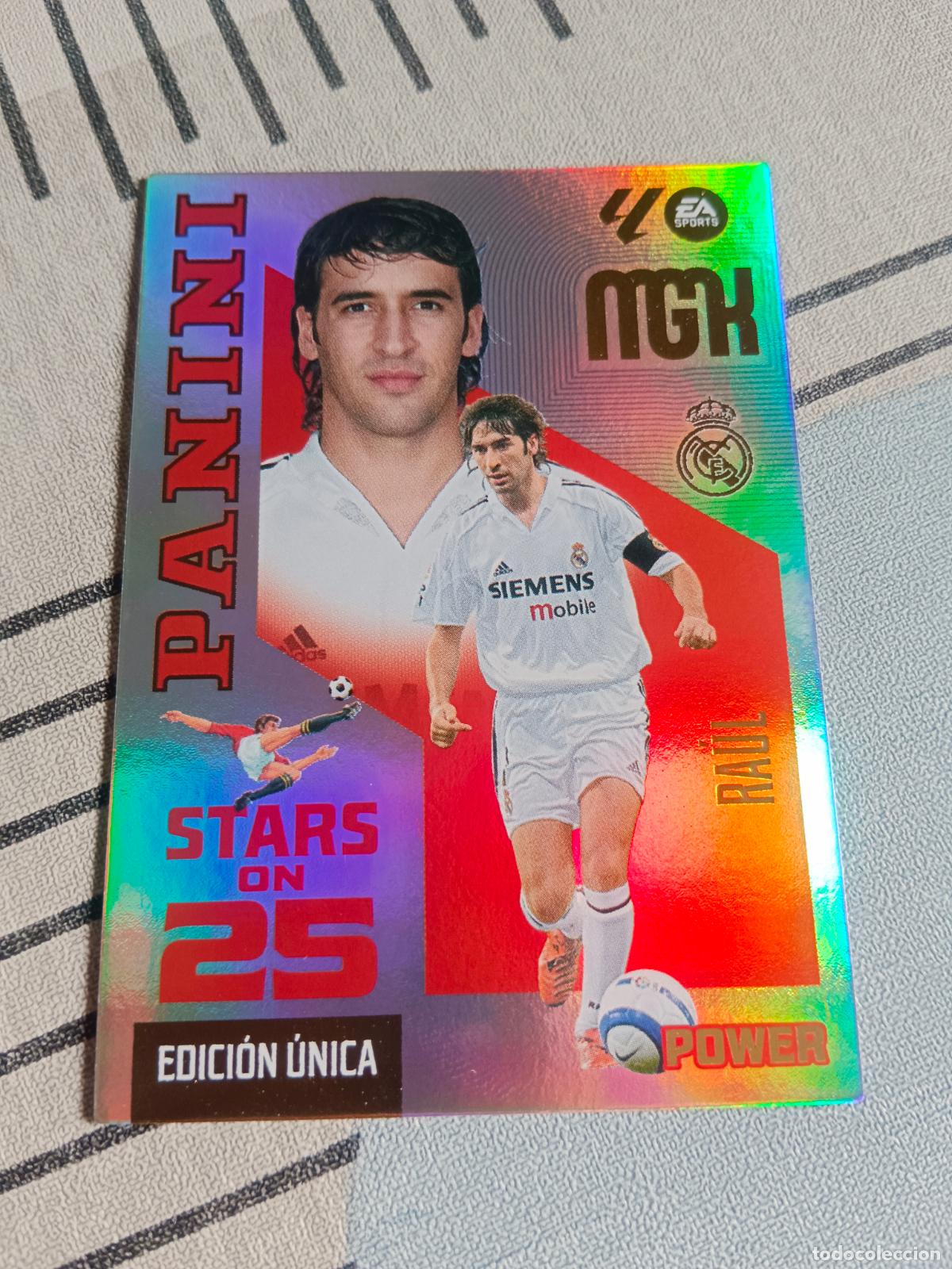 Figurine di Calcio: 2026 2027 26 27 MEGACRACKS SERIE STARS ON 25 POWER 426P 426 P RAUL REAL MADRID NUEVA