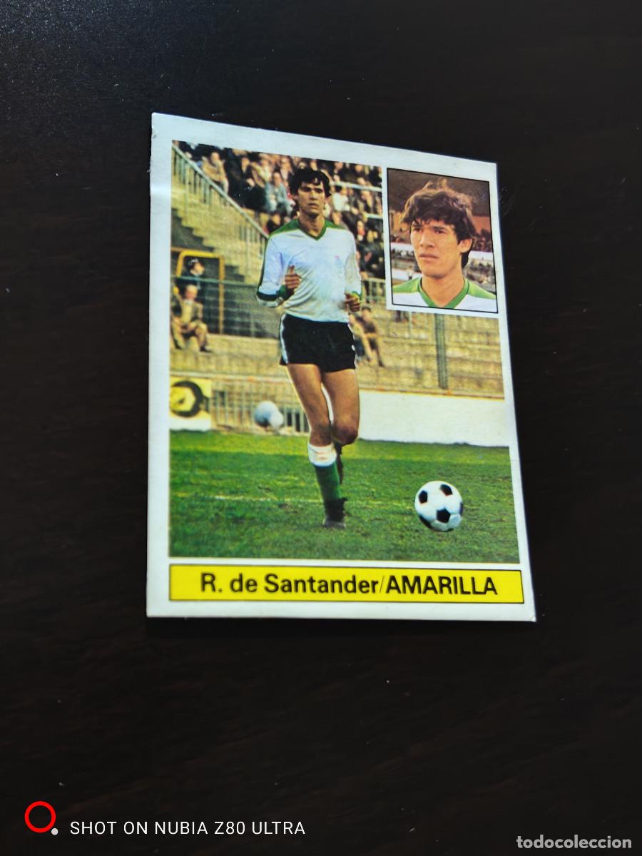 Figurine di Calcio: Amarilla Baja Racing de Santander, Editorial Este 81/82. 1981/1982, despegado