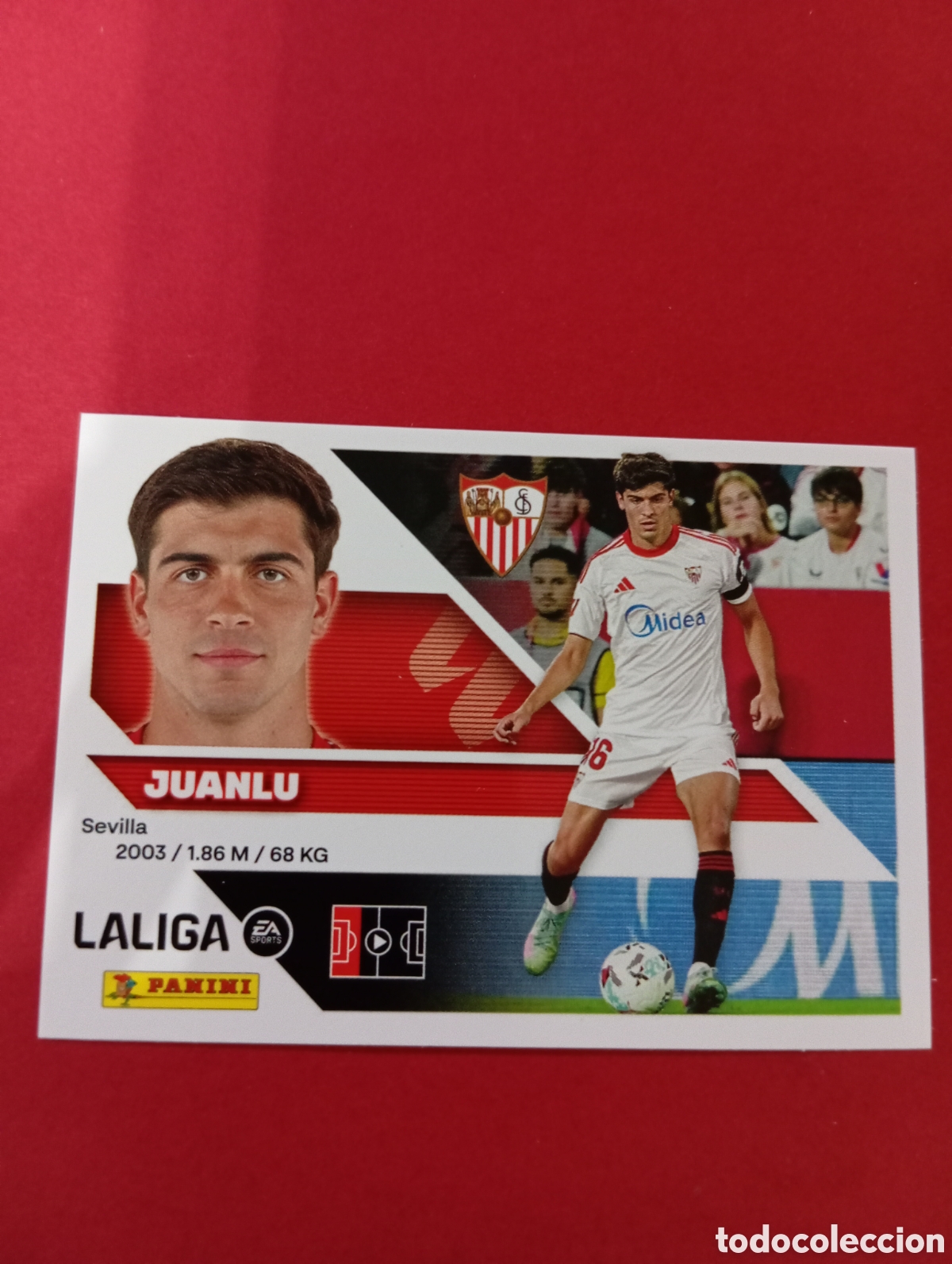 Football Stickers: Juanlu Sevilla n&deg;6 / PANINI LIGA ESTE 2026/2027