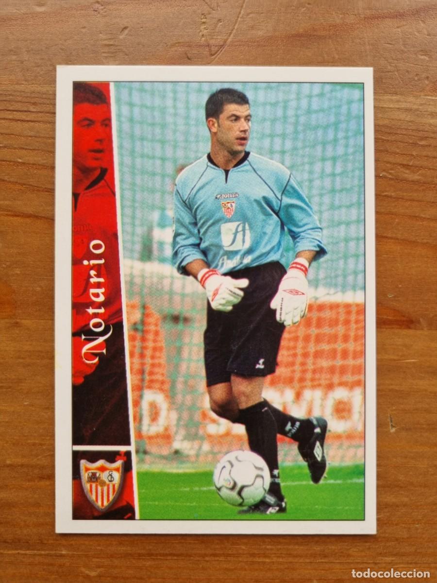Football Stickers: 193 NOTARIO (Sevilla FC). Las Fichas de la Liga 2002 2003 02 03 (Mundicromo)