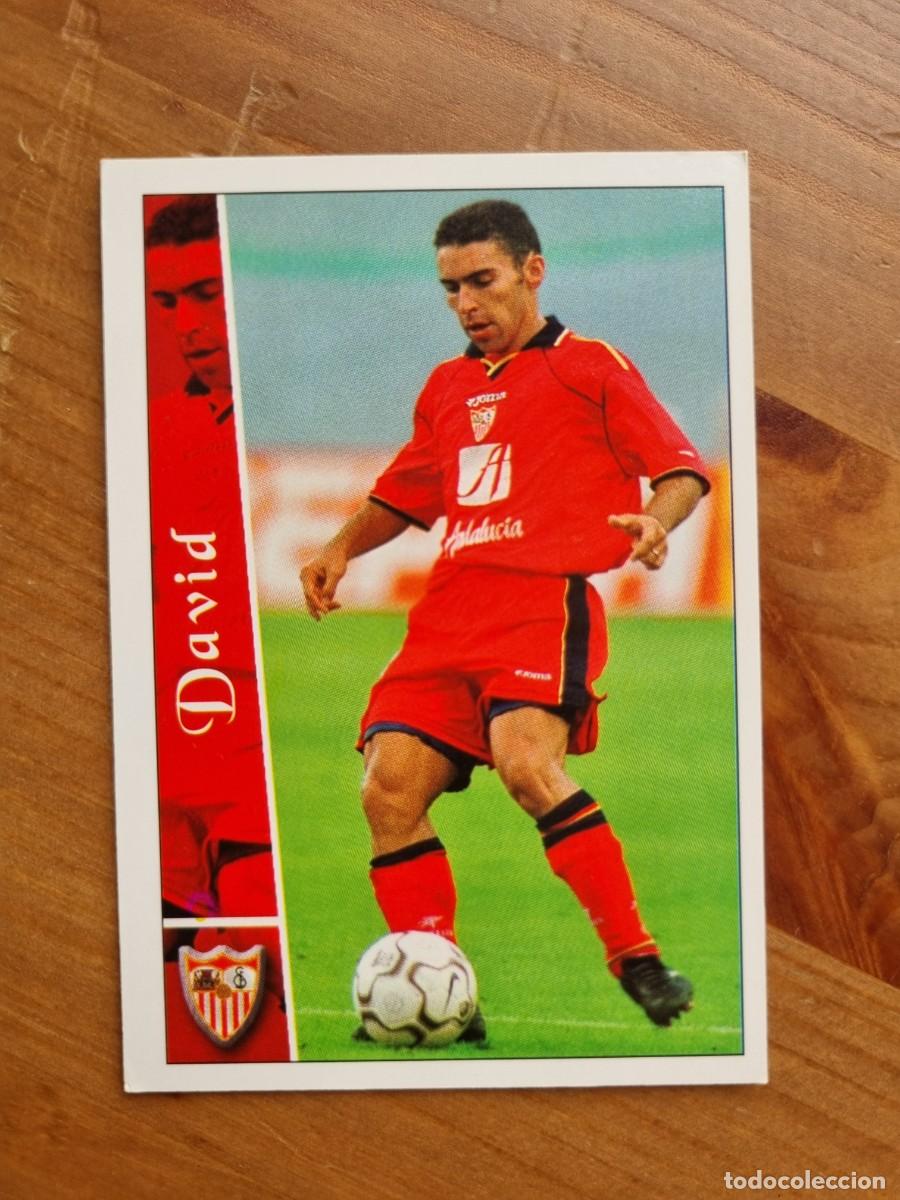 Football Stickers: 195 DAVID (Sevilla FC). Las Fichas de la Liga 2002 2003 02 03 (Mundicromo)