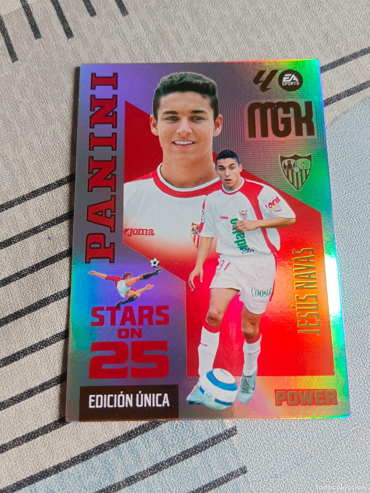 Cromos de Futebol: 2026 2027 26 27 MEGACRACKS SERIE STARS ON 25 POWER 437P 437 P JESUS NAVAS SEVILLA NUEVA